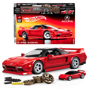 Mattel Brick Shop Hot Wheels ’90 Acura NSX Building Toy (876 Pieces), for Collectors