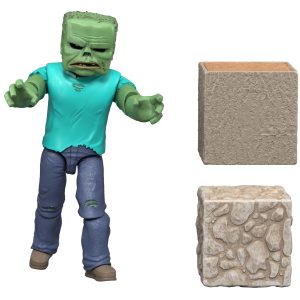 Minecraft Zombie Action Figure & Accessories, Toy Set Inspired By A Minecraft Movie
